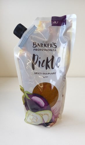 Chutney Spicy Eggplant Pickle 1kg Barkers  - Packet