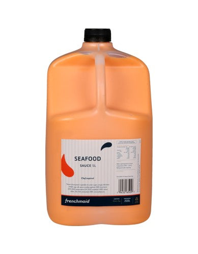 Premium 5L French Maid seafood sauce bottle, ideal for enhancing flavors in seafood dishes.