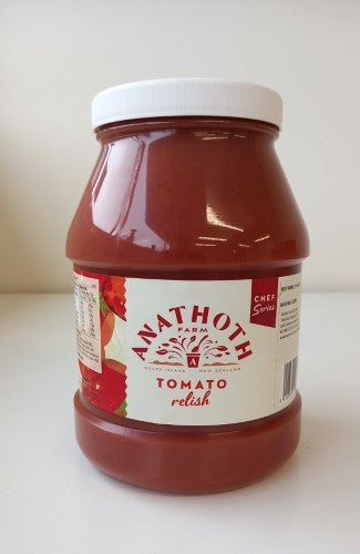 Premium 2.55kg bottle of Relish Anathoth Farm Tomato, perfect for enhancing sauces and marinades with robust tomato flavor.