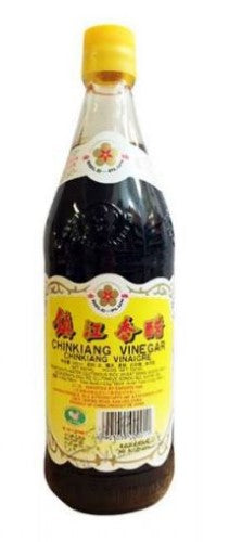 Bottle of Chinese Black Chinkiang vinegar, 550ml, ideal for enhancing Asian dishes with rich, tangy flavor.