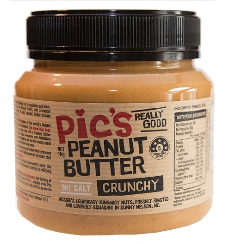 Crunchy unsalted peanut butter jar, made from premium peanuts for a nutritious and delicious spread. Perfect for healthy snacking.