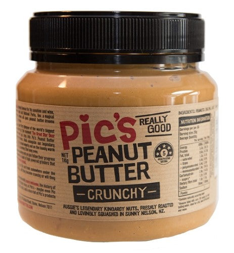 Crunchy salted peanut butter in a 1kg jar, perfect for guilt-free snacks, smoothies, and sandwiches.