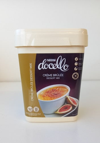 Creme Brulee Mix Docello 2kg Nestle - TIN for easy homemade creamy desserts with a caramelized topping.