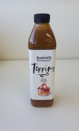 Topping Salted Caramel 1.25kg Barkers   - Bottle