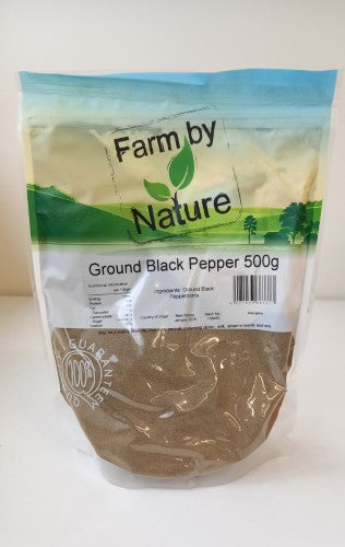 Pepper Black Ground 500gm - Packet