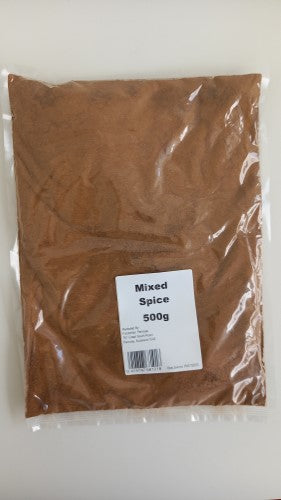 A 500g packet of premium mixed spice blend, perfect for enhancing sweet and savory dishes.