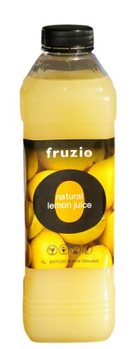 Fruzio Lemon Juice 1L bottle, perfect for enhancing dishes and drinks with fresh, zesty flavor and rich in Vitamin C.