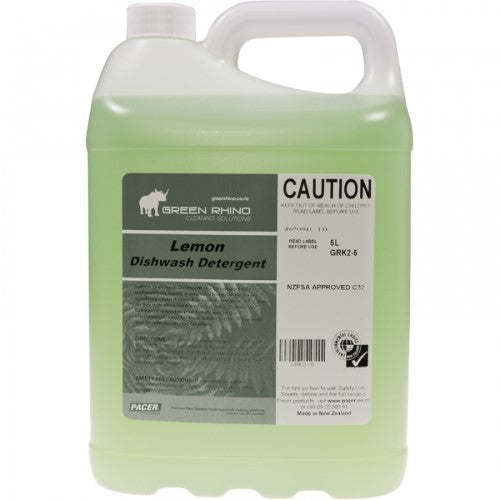 Eco-friendly 20-litre lemon dishwash detergent cuts grease and leaves dishes sparkling clean with a refreshing citrus scent.