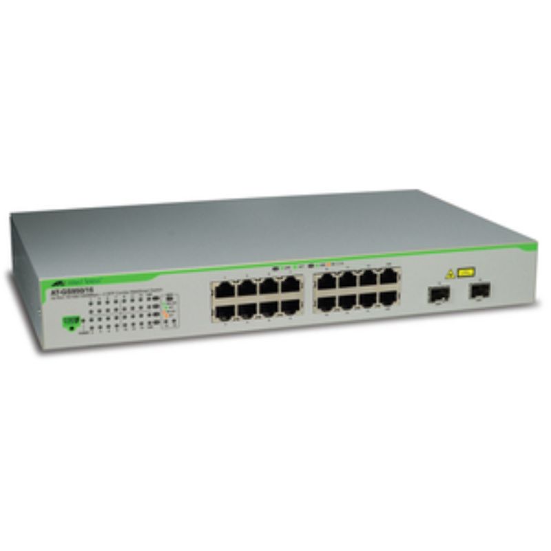 Allied Telesis 16 Port 10/100/1000T 'WebSmart' Switch with 2 Combo SFP Bays