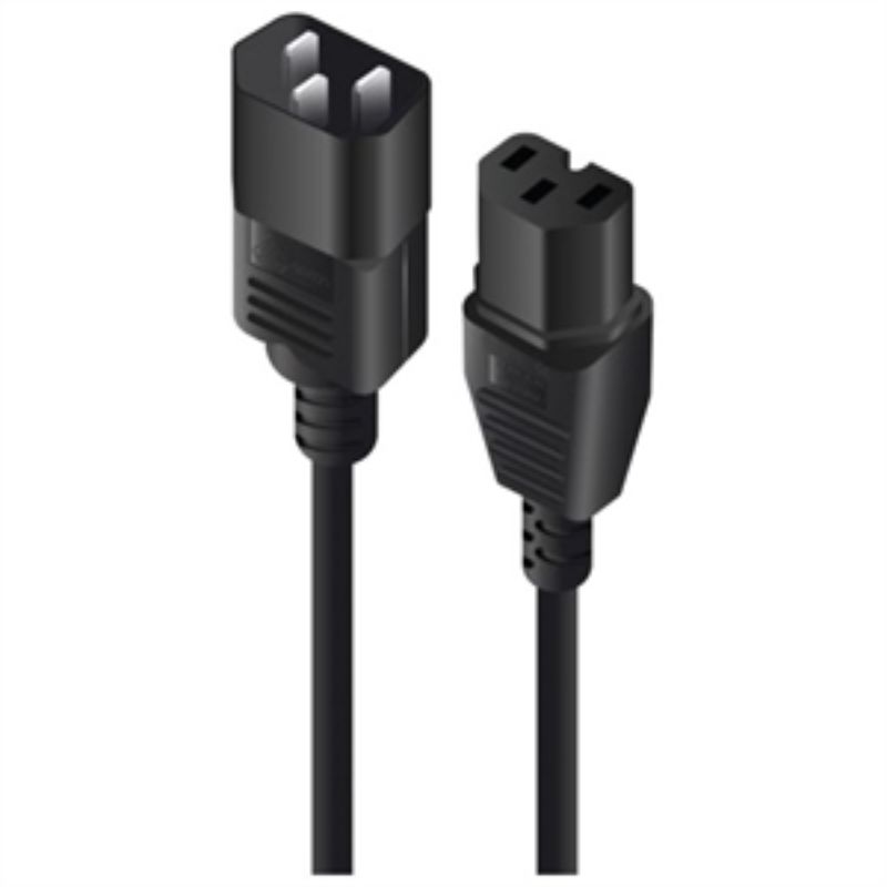 Alogic Standard Power Cord - For Switch - Black - 2 m Cord Length