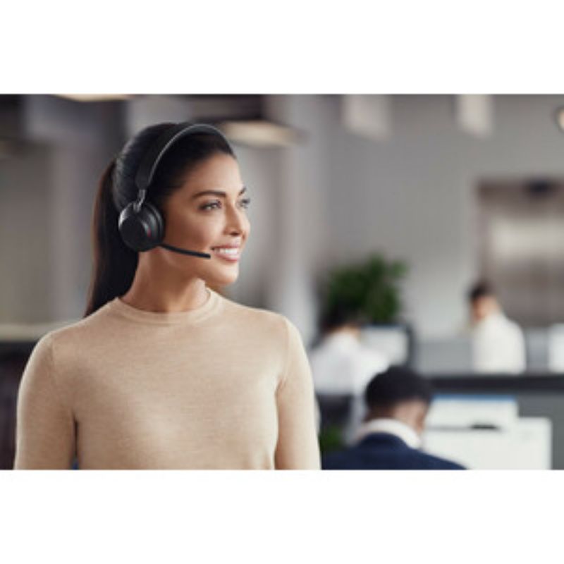 Jabra Evolve2 65 Headset - Mono - USB Type A - Wireless - Bluetooth - Over-the-