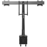 Startech Desk Mount Dual Monitor Arm for 17"-32" screens, with USB 3.0, audio, and full motion adjustment for ergonomic setups.