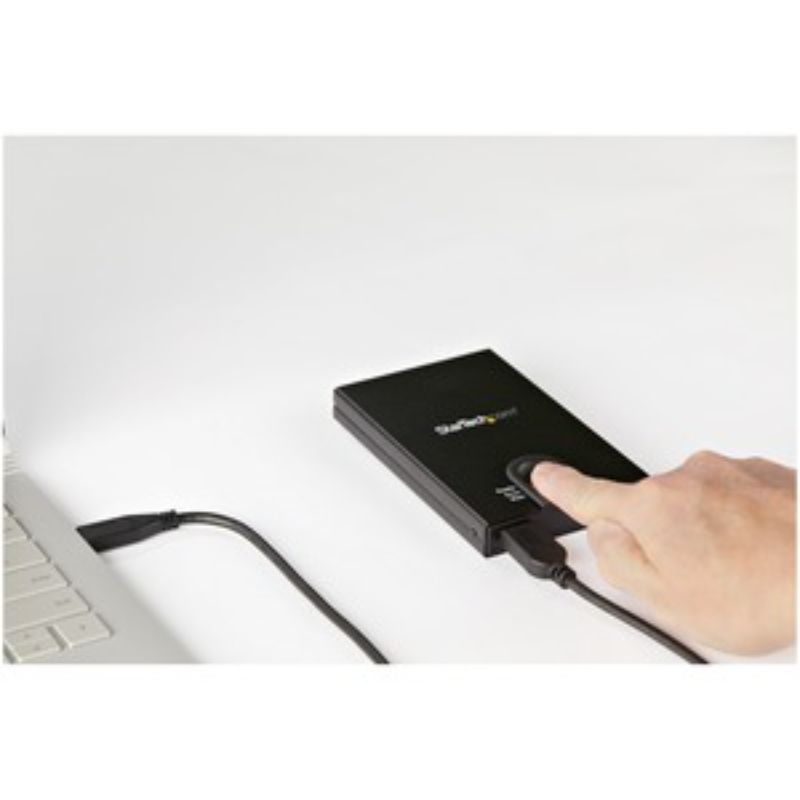 Startech Biometric Enclosure - Encrypted USB 3.0 2.5" SATA Hard Drive Enclosure