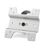 Startech Monitor Mount Adapter: sleek silver design for VESA mounting Apple iMacs; offers 360° rotation and easy installation.