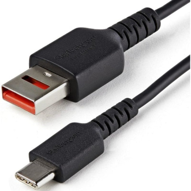 StarTech.com 1m USB/USB-C cable for secure charging without data transfer, ideal for public charging stations.