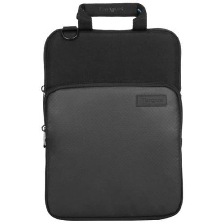 Targus 11-12IN Vertical Rugged Case, a protective slipcase with reinforced sides and shock absorption for school laptops.