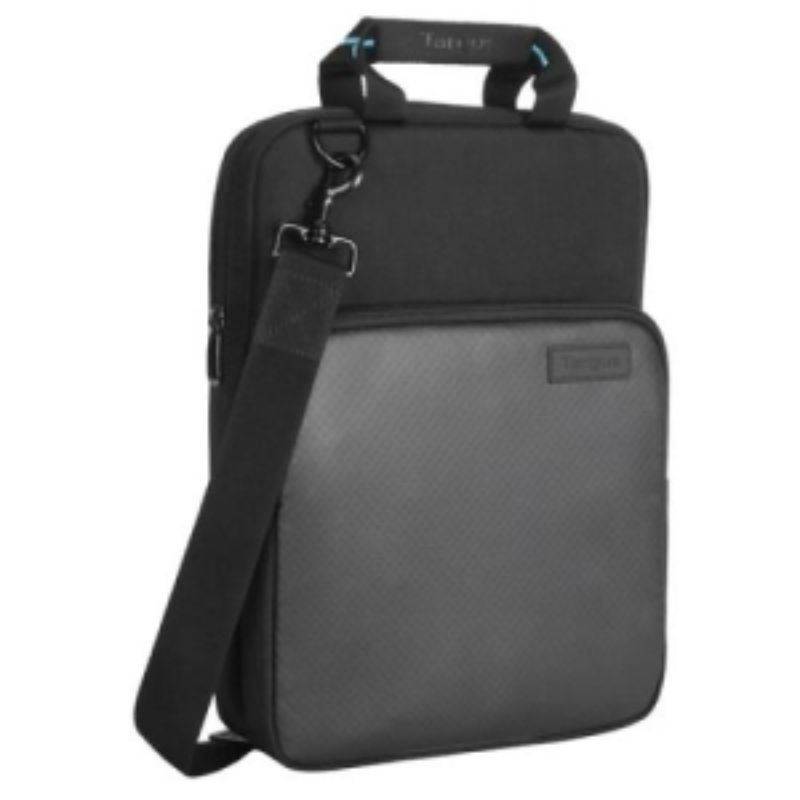 Durable Targus vertical case for 13-14 inch laptops, offering protection and a slim design for easy portability.