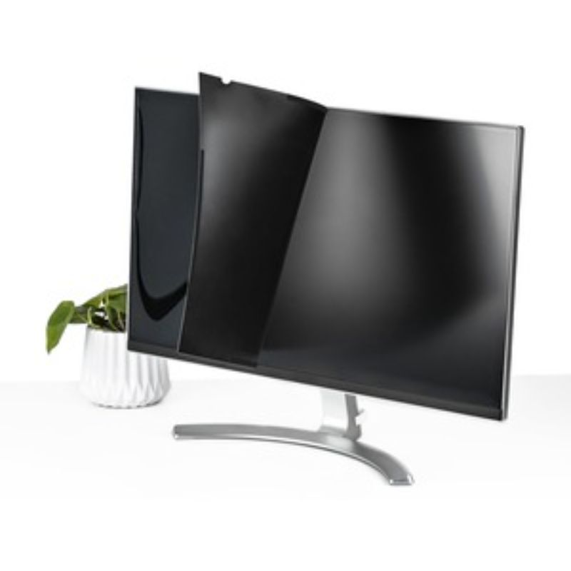 Startech 32-inch monitor privacy screen with blue light filtering, anti-glare matte finish, and antibacterial protection.