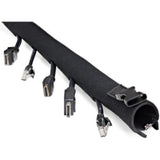 StarTech.com Cable Sleeve - Black - 1 Pack - Neoprene, Rubber