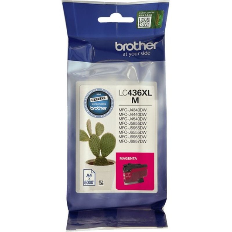 Brother LC436XLM Original Ink Cartridge - Single Pack - Magenta - Inkjet - Supe