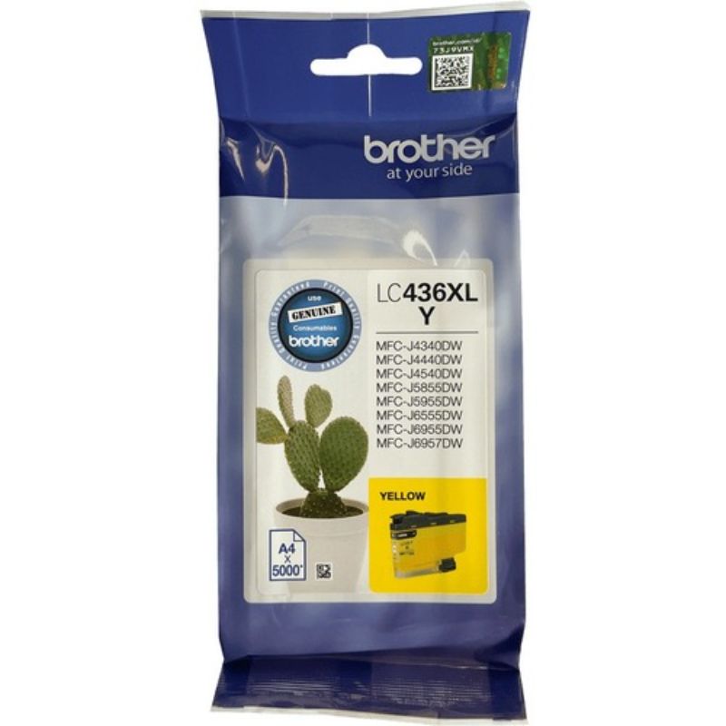 Brother LC436XLY Original Ink Cartridge - Single Pack - Yellow - Inkjet - Super