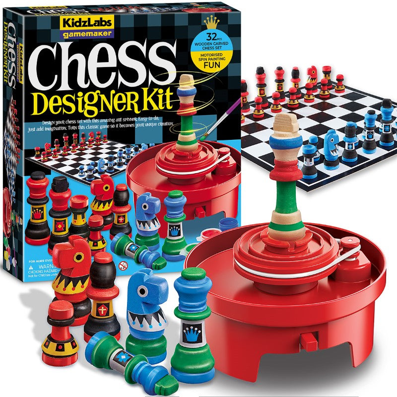 KidzLabs / Gamemaker / Motorised Spin Art / Chess Designer Kit