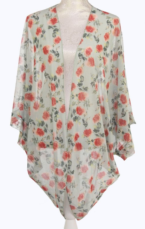 Leigh Shrug Cape Floral - Smartfox