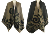 Cape With Curls Design - GREY
