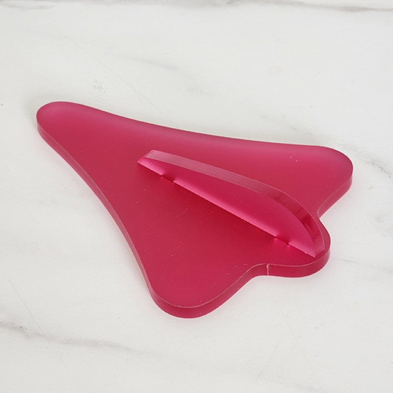 Vibrant set of 9 jet plane wall art pieces in diverse colors, made from 6mm thick satin finish cast acrylic.