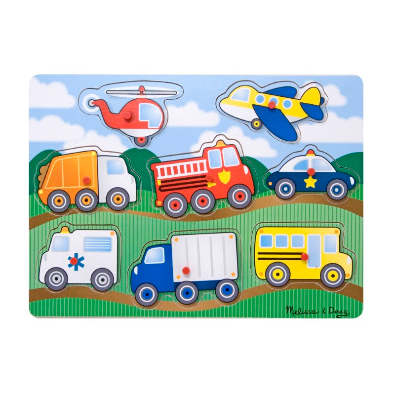 Puzzle - Vehicles Peg - Melissa & Doug