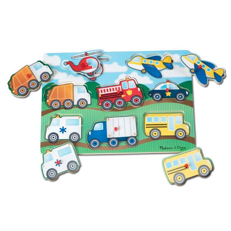 Puzzle - Vehicles Peg - Melissa & Doug