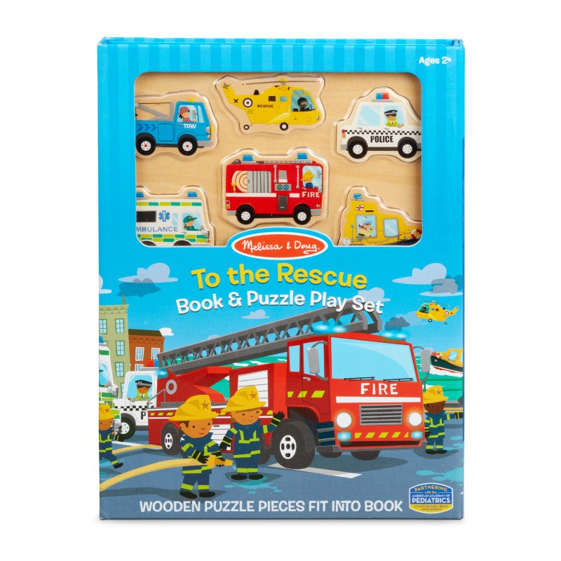 Book & Puzzle Play Set: To the Rescue - Melissa & Doug