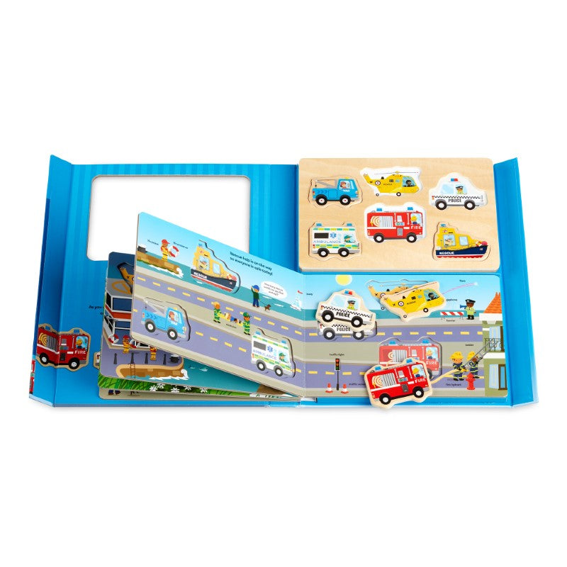 Book & Puzzle Play Set: To the Rescue - Melissa & Doug