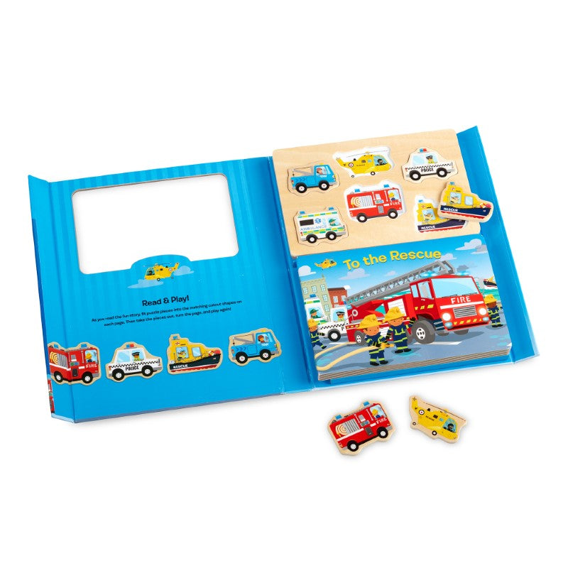 Book & Puzzle Play Set: To the Rescue - Melissa & Doug