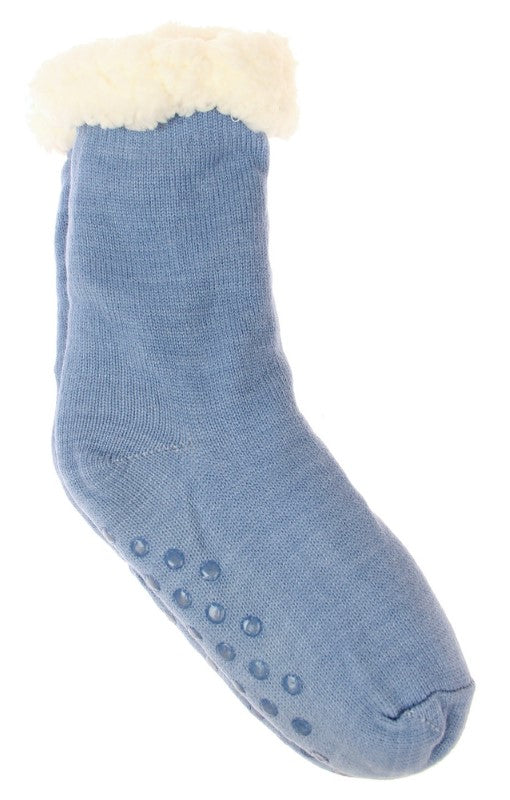 Solid Colour Fleece Socks - MEDIUM - Set of 2 - Smartfox