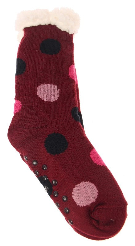 Spots Fleece Socks - SPOTS - Set of 2 - Smartfox