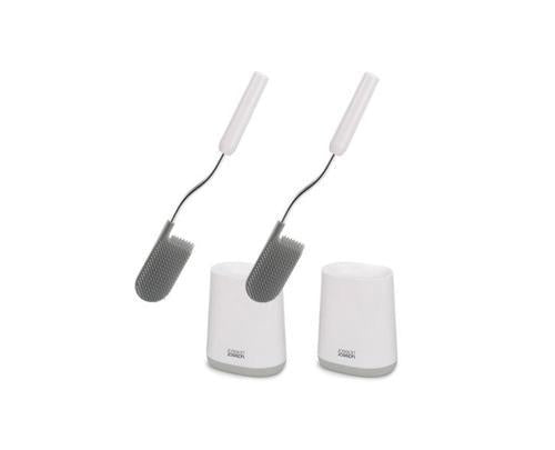 Flex Lite Toilet Brush 2-Pack (Grey) - Joseph Joseph