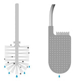Flex Lite Toilet Brush 2-Pack (Grey) - Joseph Joseph