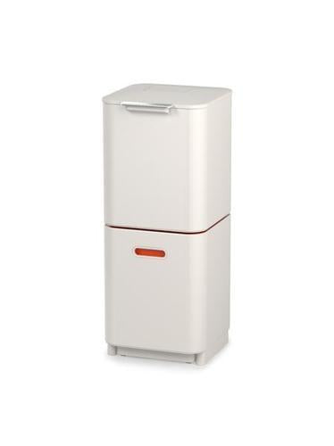 Totem Compact 40L Recycling Bin (Stone) - Joseph Joseph