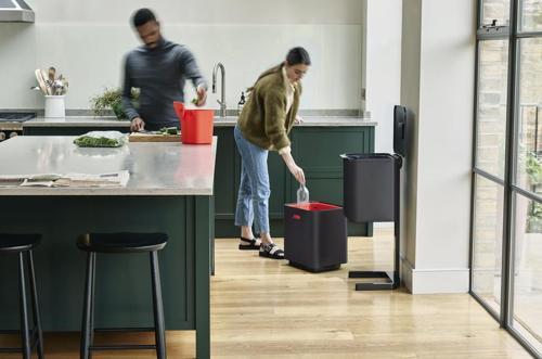 Totem Max 60L Recycling Bin - Carbon Black - Joseph Joseph