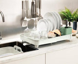 Extend Dish Rack (Light Stone/Sage) - Joseph Joseph