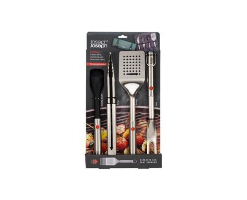 GrillOut 4-Piece BBQ utensil set with Case - Joseph Joseph
