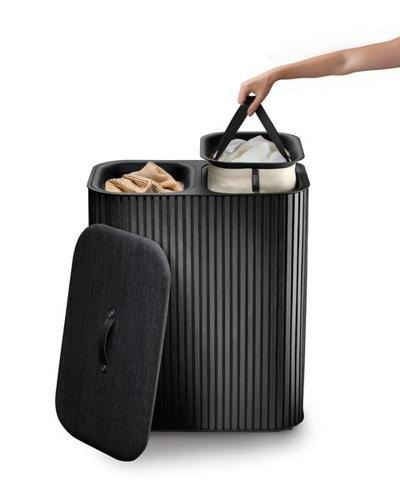 Tota Luxe 90L Laundry Basket (Black) - Joseph Joseph