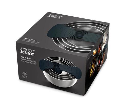 Nest 9 Steel Bowl Set - Joseph Joseph