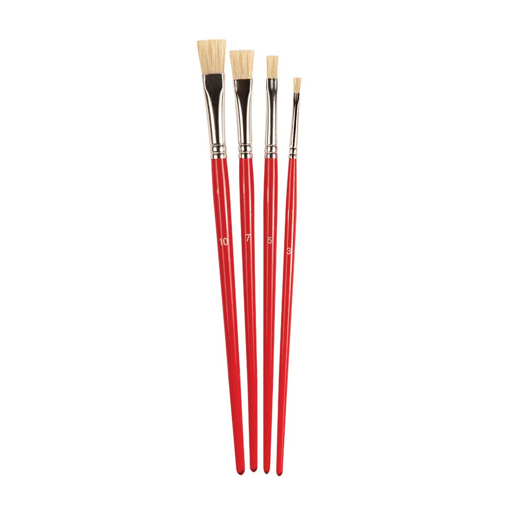 High-quality Humbrol Stipple Brush Pack of 4 for precise painting, featuring durable bristles and ergonomic handles.