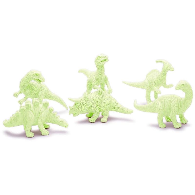 Exciting excavation kit with glowing dinosaur figures, fostering creativity and fine motor skills for children aged 5 and up.