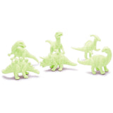 Exciting excavation kit with glowing dinosaur figures, fostering creativity and fine motor skills for children aged 5 and up.