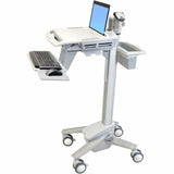 Ergotron StyleView EMR Laptop Cart - 8.16 kg Capacity - 4 Casters - Aluminium -