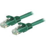 Startech.Com 15m green CAT6 Ethernet cable optimized for high-speed data transfer, featuring snagless design and durable copper construction.