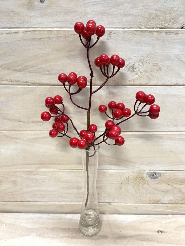 Artificial Berry Spray (Red)